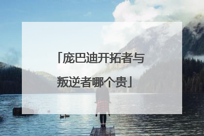 庞巴迪开拓者与叛逆者哪个贵