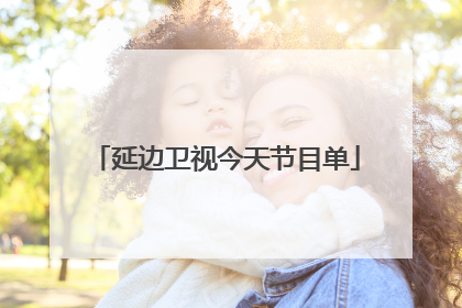 延边卫视今天节目单