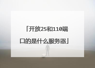 开放25和110端口的是什么服务器
