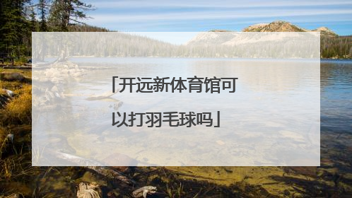 开远新体育馆可以打羽毛球吗