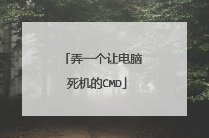 弄一个让电脑死机的CMD