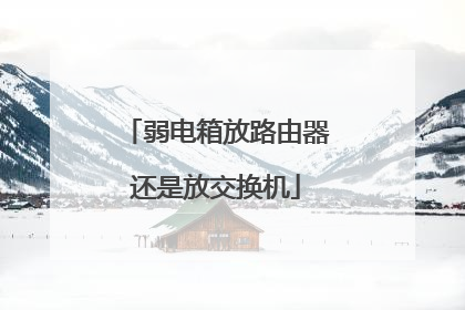 弱电箱放路由器还是放交换机