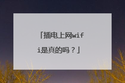 插电上网wifi是真的吗?