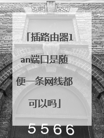 插路由器lan端口是随便一条网线都可以吗