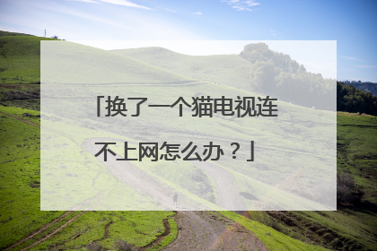 换了一个猫电视连不上网怎么办?