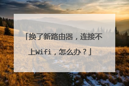 换了新路由器,连接不上Wifi,怎么办?