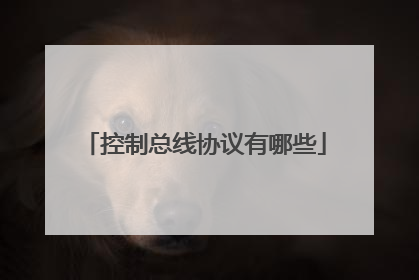 控制总线协议有哪些