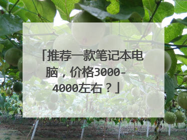 推荐一款笔记本电脑,价格3000-4000左右?