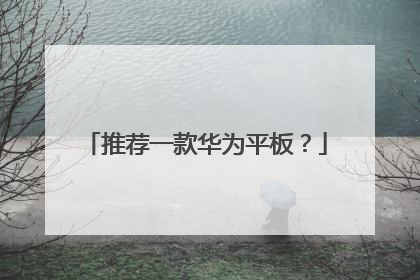 推荐一款华为平板?