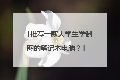 推荐一款大学生学制图的笔记本电脑?