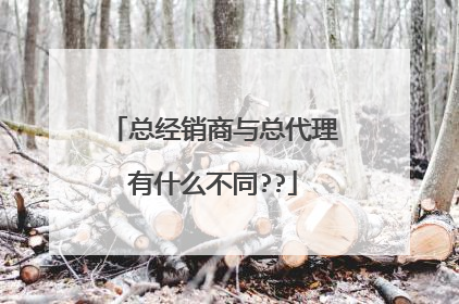 总经销商与总代理有什么不同??