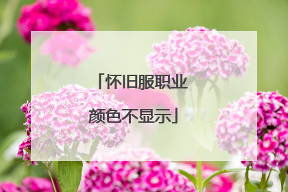 怀旧服职业颜色不显示