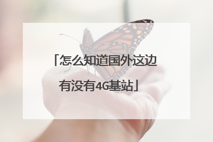 怎么知道国外这边有没有4G基站