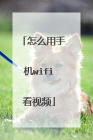 怎么用手机wifi看视频
