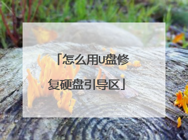 怎么用U盘修复硬盘引导区