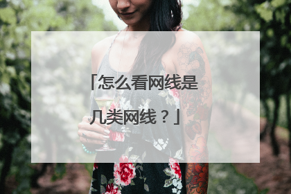 怎么看网线是几类网线?