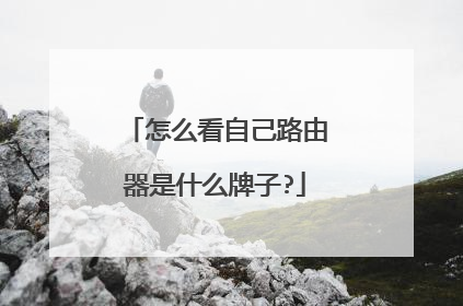 怎么看自己路由器是什么牌子?