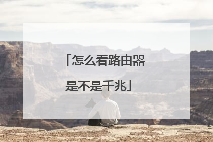 怎么看路由器是不是千兆