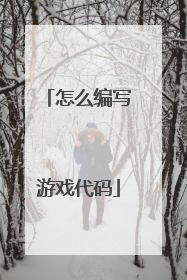 怎么编写游戏代码