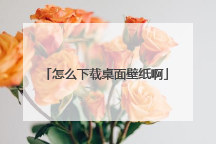 怎么下载桌面壁纸啊