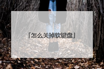 怎么关掉软键盘
