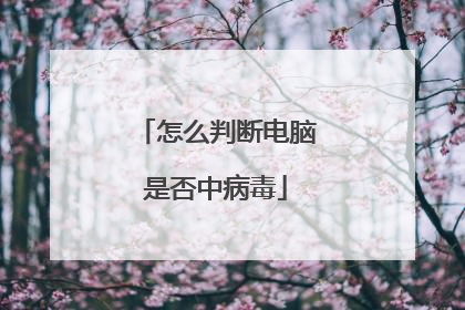 怎么判断电脑是否中病毒