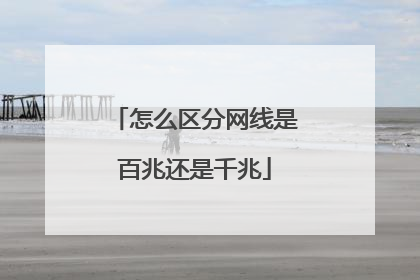 怎么区分网线是百兆还是千兆