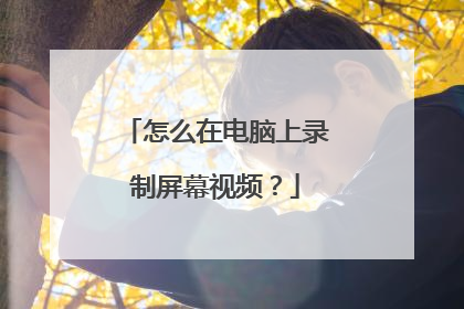 怎么在电脑上录制屏幕视频?