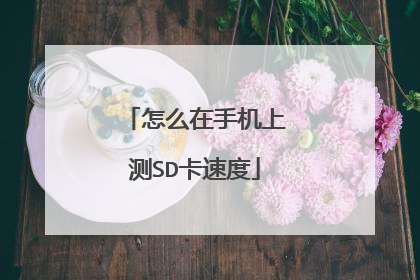 怎么在手机上测SD卡速度
