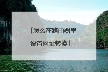 怎么在路由器里设置网址转换