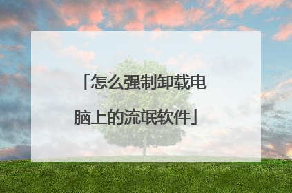 怎么强制卸载电脑上的流氓软件