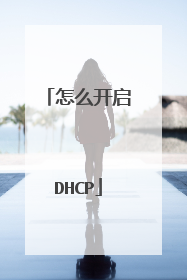 怎么开启DHCP