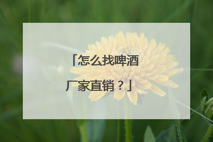 怎么找啤酒厂家直销?