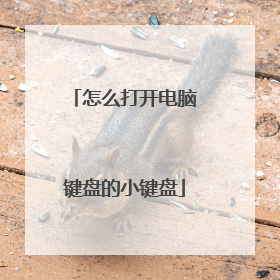 怎么打开电脑键盘的小键盘