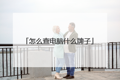 怎么查电脑什么牌子