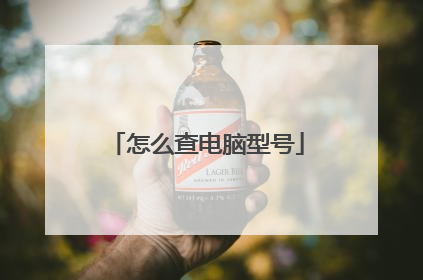 怎么查电脑型号