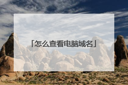 怎么查看电脑域名