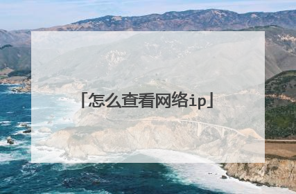 怎么查看网络ip