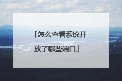 怎么查看系统开放了哪些端口