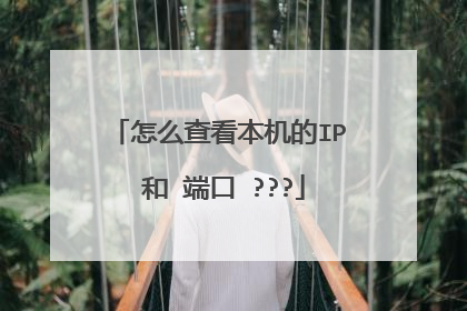 怎么查看本机的IP 和 端口 ???