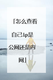 怎么查看自己ip是公网还是内网