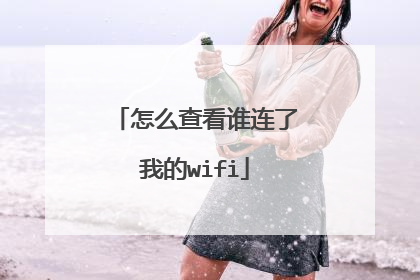怎么查看谁连了我的wifi