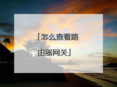怎么查看路由器网关