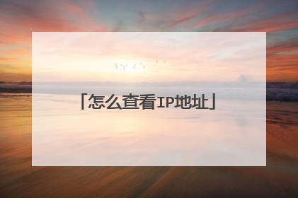 怎么查看IP地址