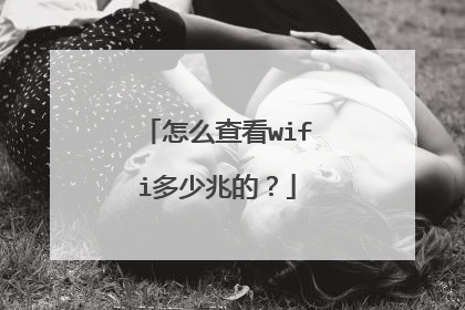 怎么查看wifi多少兆的?