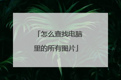 怎么查找电脑里的所有图片