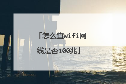 怎么查wifi网线是否100兆