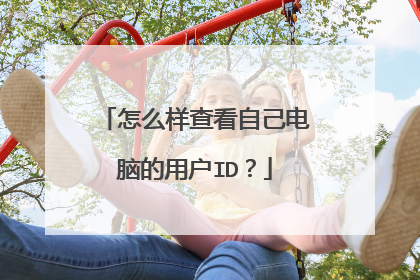 怎么样查看自己电脑的用户ID?