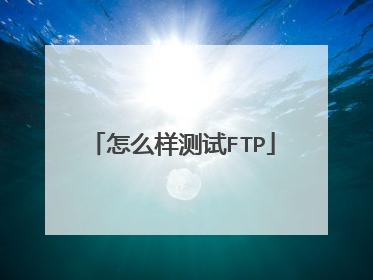 怎么样测试FTP