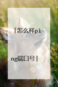 怎么样ping端口号